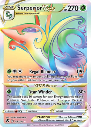 Pokemon TCG - SWSH12: Silver Tempest - Serperior VSTAR - 196/195 - Holofoil