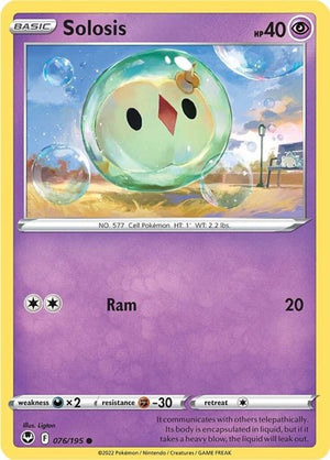 Pokemon TCG - SWSH12: Silver Tempest - Solosis - 076/195