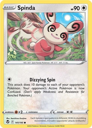 Pokemon TCG - SWSH12: Silver Tempest - Spinda - 141/195