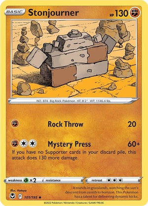 Pokemon TCG - SWSH12: Silver Tempest - Stonjourner - 101/195