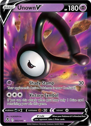 Pokemon TCG - SWSH12: Silver Tempest - Unown V - 065/195 - Holofoil