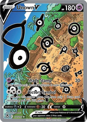 Pokemon TCG - SWSH12: Silver Tempest - Unown V - 177/195 - Holofoil
