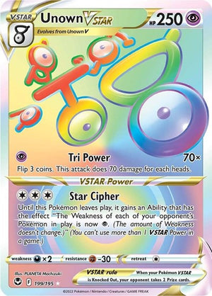 Pokemon TCG - SWSH12: Silver Tempest - Unown VSTAR - 199/195 - Holofoil