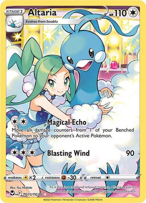 Pokemon TCG - SWSH12: Silver Tempest Trainer Gallery - Altaria - TG11/TG30 - Holofoil