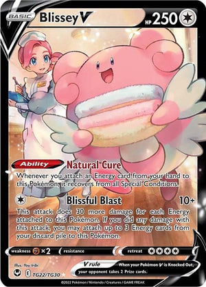 Pokemon TCG - SWSH12: Silver Tempest Trainer Gallery - Blissey V - TG22/TG30 - Holofoil