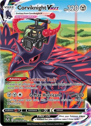 Pokemon TCG - SWSH12: Silver Tempest Trainer Gallery - Corviknight VMAX - TG19/TG30 - Holofoil