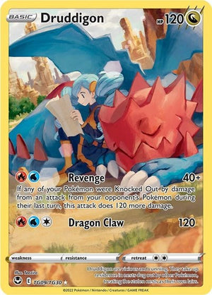 Pokemon TCG - SWSH12: Silver Tempest Trainer Gallery - Druddigon - TG09/TG30 - Holofoil