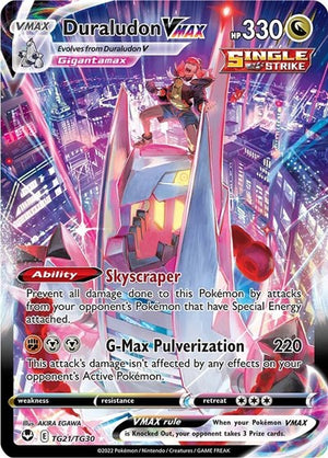 Pokemon TCG - SWSH12: Silver Tempest Trainer Gallery - Duraludon VMAX - TG21/TG30 - Holofoil