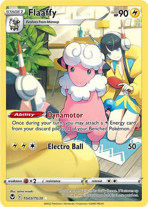 Pokemon TCG - SWSH12: Silver Tempest Trainer Gallery - Flaaffy - TG03/TG30 - Holofoil