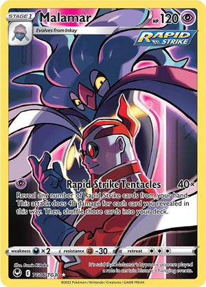 Pokemon TCG - SWSH12: Silver Tempest Trainer Gallery - Malamar - TG06/TG30 - Holofoil