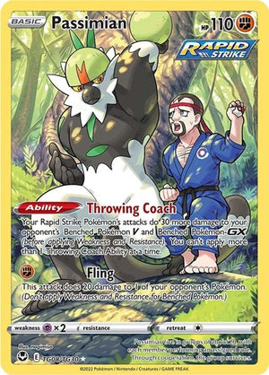 Pokemon TCG - SWSH12: Silver Tempest Trainer Gallery - Passimian - TG08/TG30 - Holofoil