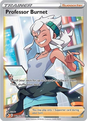 Pokemon TCG - SWSH12: Silver Tempest Trainer Gallery - Professor Burnet - TG26/TG30 - Holofoil