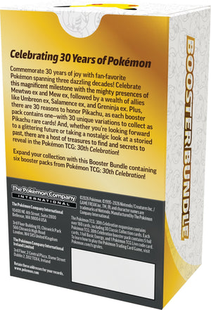 Pokemon TCG - 30th Celebration - Booster Bundle