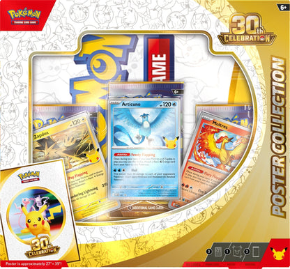 Pokemon TCG - 30th Celebration - Premium Poster Collection - Legendary Birds