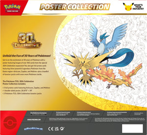 Pokemon TCG - 30th Celebration - Premium Poster Collection - Legendary Birds