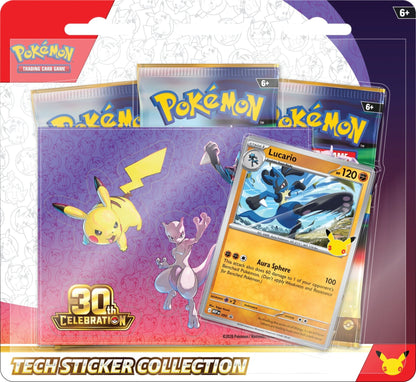 Pokemon TCG - 30th Celebration - Tech Sticker Collection - Lucario