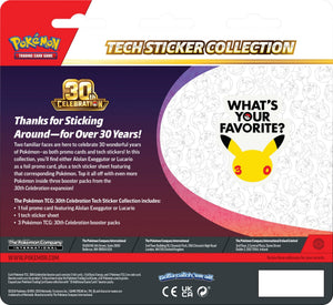 Pokemon TCG - 30th Celebration - Tech Sticker Collection - Lucario