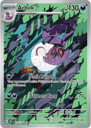 Pokemon TCG - SV05: Temporal Forces - Arbok - 176/162 - Holofoil