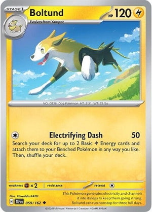 Pokemon TCG - SV05: Temporal Forces - Boltund - 059/162 - Reverse Holofoil