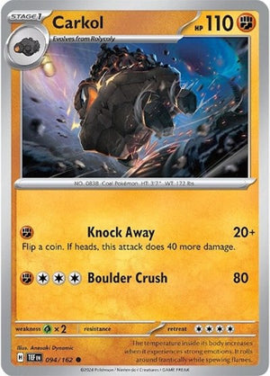 Pokemon TCG - SV05: Temporal Forces - Carkol - 094/162