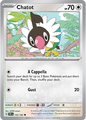 Pokemon TCG - SV05: Temporal Forces - Chatot - 132/162