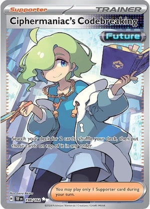 Pokemon TCG - SV05: Temporal Forces - Ciphermaniac's Codebreaking - 198/162 - Holofoil
