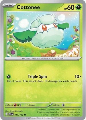 Pokemon TCG - SV05: Temporal Forces - Cottonee - 014/162