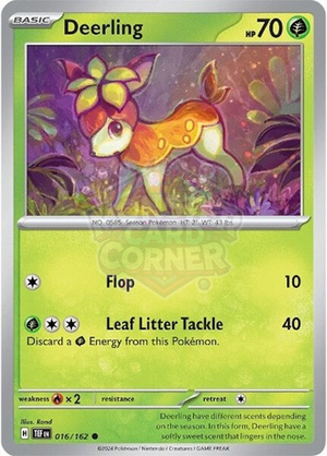 Pokemon TCG - SV05: Temporal Forces - Deerling - 016/162