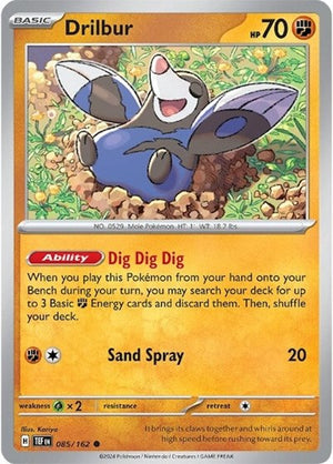 Pokemon TCG - SV05: Temporal Forces - Drilbur - 085/162