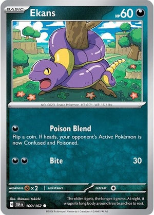 Pokemon TCG - SV05: Temporal Forces - Ekans - 100/162 - Reverse Holofoil