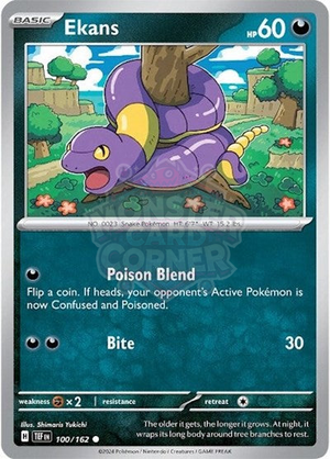 Pokemon TCG - SV05: Temporal Forces - Ekans - 100/162