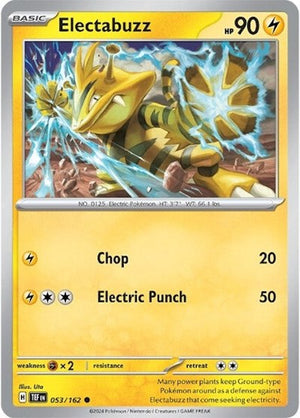 Pokemon TCG - SV05: Temporal Forces - Electabuzz - 053/162