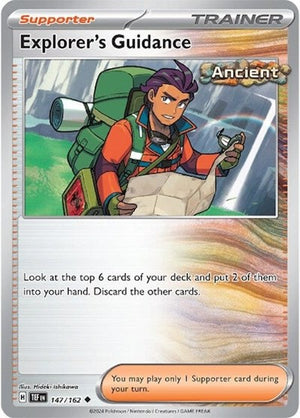 Pokemon TCG - SV05: Temporal Forces - Explorer's Guidance - 147/162 - Reverse Holofoil