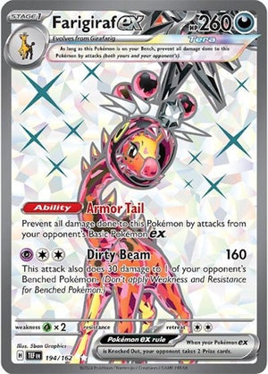 Pokemon TCG - SV05: Temporal Forces - Farigiraf ex - 194/162 - Holofoil