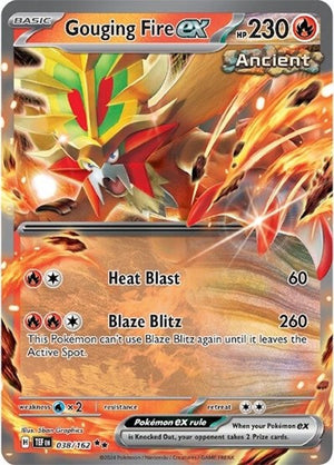 Pokemon TCG - SV05: Temporal Forces - Gouging Fire ex - 038/162 - Holofoil