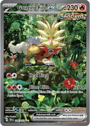 Pokemon TCG - SV05: Temporal Forces - Gouging Fire ex - 204/162 - Holofoil