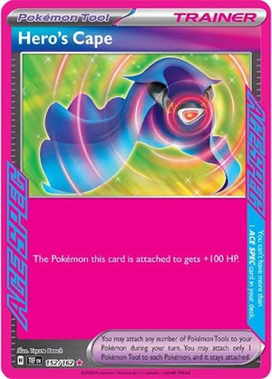 Pokemon TCG - SV05: Temporal Forces - Hero's Cape - 152/162 - Holofoil