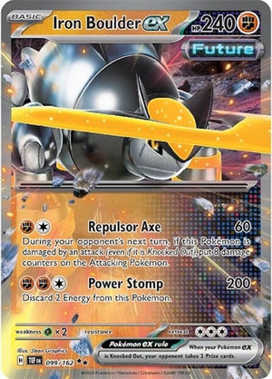 Pokemon TCG - SV05: Temporal Forces - Iron Boulder ex - 099/162 - Holofoil