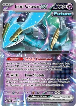 Pokemon TCG - SV05: Temporal Forces - Iron Crown ex - 081/162 - Holofoil