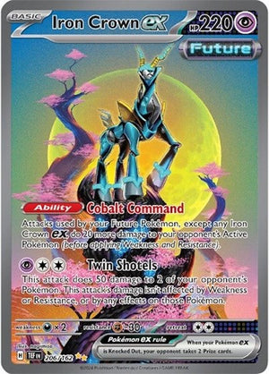 Pokemon TCG - SV05: Temporal Forces - Iron Crown ex - 206/162 - Holofoil