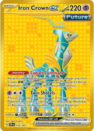 Pokemon TCG - SV05: Temporal Forces - Iron Crown ex - 216/162 - Holofoil