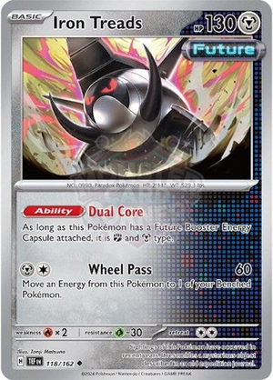 Pokemon TCG - SV05: Temporal Forces - Iron Treads - 118/162 - Reverse Holofoil