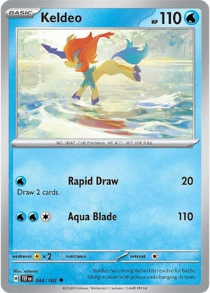 Pokemon TCG - SV05: Temporal Forces - Keldeo - 044/162 - Reverse Holofoil
