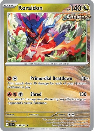 Pokemon TCG - SV05: Temporal Forces - Koraidon - 119/162 - Reverse Holofoil