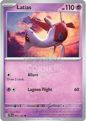 Pokemon TCG - SV05: Temporal Forces - Latias - 067/162 - Reverse Holofoil