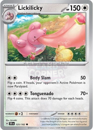 Pokemon TCG - SV05: Temporal Forces - Lickilicky - 125/162