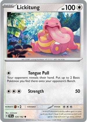 Pokemon TCG - SV05: Temporal Forces - Lickitung - 124/162