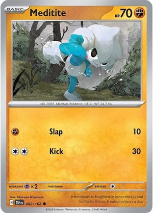 Pokemon TCG - SV05: Temporal Forces - Meditite - 082/162 - Reverse Holofoil