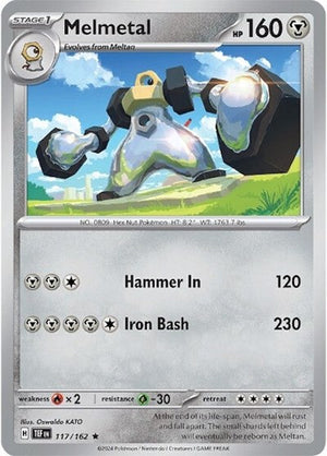 Pokemon TCG - SV05: Temporal Forces - Melmetal - 117/162 - Reverse Holofoil