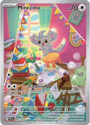 Pokemon TCG - SV05: Temporal Forces - Minccino - 182/162 - Holofoil